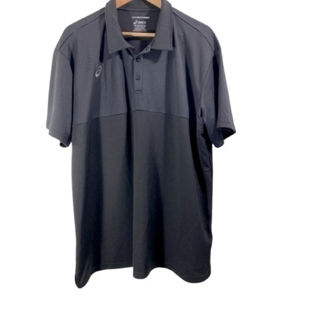 ASICS men’s polo short sleeve polos T-shirt Size 2XL
Color Black/Gray
